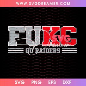 FUKC Go Raiders SVG PNG Files