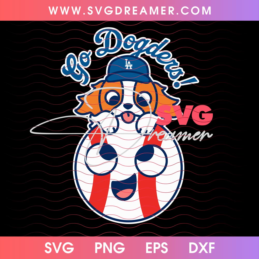 Go Dogders LA Baseball PNG SVG Files, Puppy Los Angeles Dodgers Design SVG PNG 1 Go Dogders LA Baseball PNG SVG Files, Puppy Los Angeles Dodgers Design SVG PNG