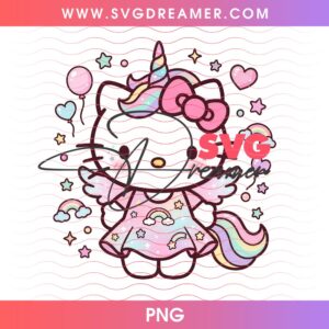 Hello Kitty x Unicorn PNG