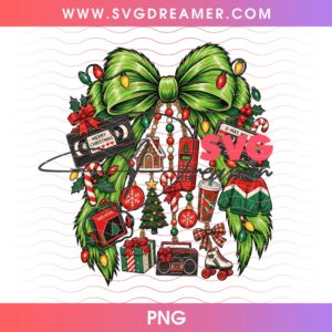 It Was Merrier In The 90s PNG Design, Retro Christmas VHS Cassette Graphic PNG, Vintage Holiday Digital File