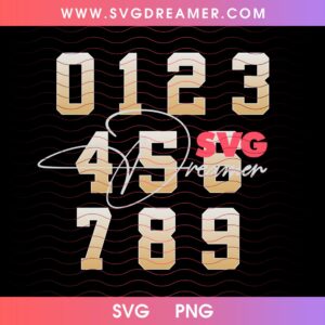 Jersey Number SVG PNG