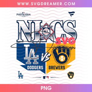 LA Dodgers VS Milwaukee Brewers NLCS 2026 PNG, MLB Postseason 2026 Championship PNG