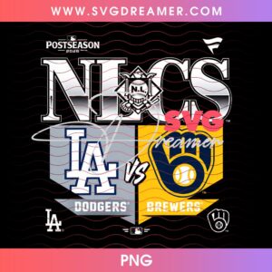 LA Dodgers Vs Milwaukee Brewers PNG, Baseball Playoff Shirt Design PNG, MLB Postseason 2026 PNG