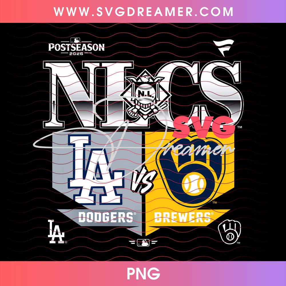 LA Dodgers Vs Milwaukee Brewers PNG, Baseball Playoff Shirt Design PNG, MLB Postseason 2026 PNG 1 LA Dodgers Vs Milwaukee Brewers PNG, Baseball Playoff Shirt Design PNG, MLB Postseason 2026 PNG