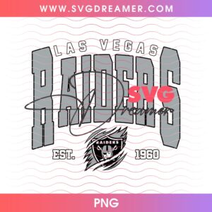 Las Vegas Raiders Football EST 1960 PNG Design 1