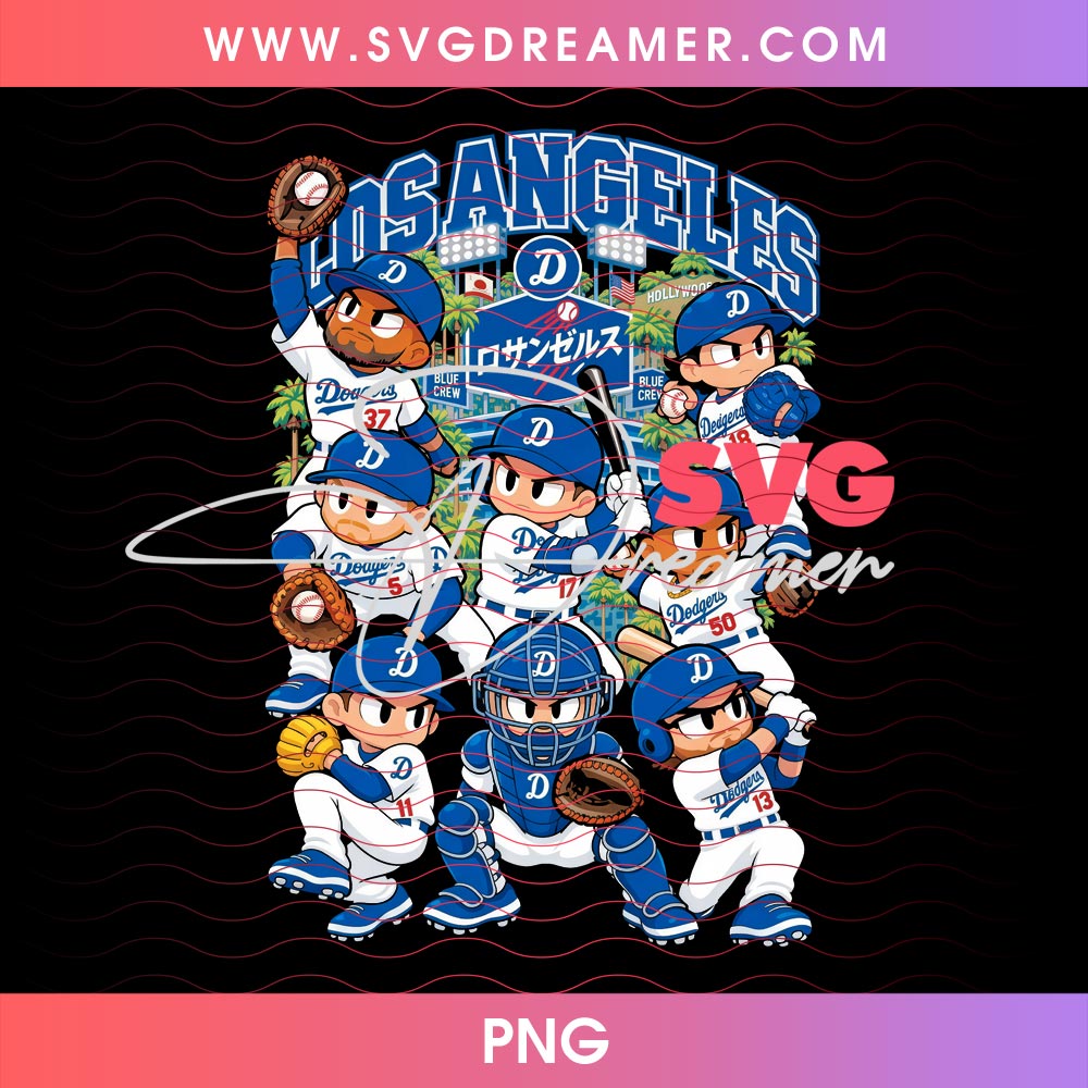 Los Angeles Dodgers 2026 Postseason Animated PNG, LA Dodgers Team Anime Cartoon Characters PNG 1 Los Angeles Dodgers 2026 Postseason Animated PNG, LA Dodgers Team Anime Cartoon Characters PNG