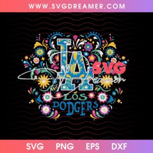 Los Dodgers Dia De Los Muertos Design SVG PNG, Dodgers Shirt Design SVG PNG Files
