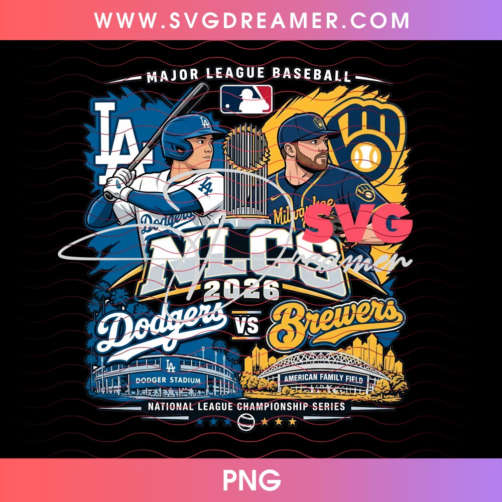 MLB 2026 Dodgers VS Brewers PNG, Los Angeles Baseball NLCS 2026 PNG, Dodgers Shirt PNG 1 MLB 2026 Dodgers VS Brewers PNG, Los Angeles Baseball NLCS 2026 PNG, Dodgers Shirt PNG