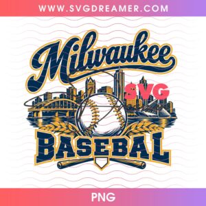 Milwaukee Brewers Baseball Design PNG Bundle, MLB Postseason 2026 PNG, Brewers NLCS 2026 PNG Design 15 Milwaukee Brewers Baseball Design PNG 5