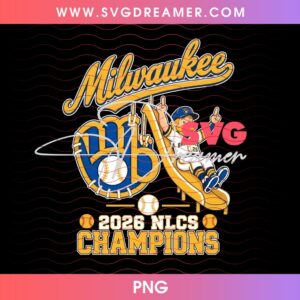 Milwaukee Brewers Champions 2026 World Series Shirt Design PNG File 3 Milwaukee Brewers Champions 2026 World Series Shirt Design PNG File 2