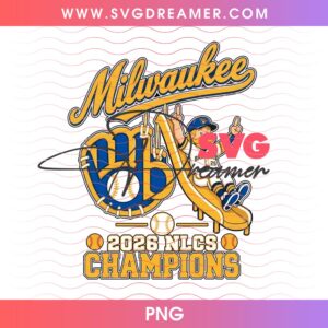 Milwaukee Brewers Champions 2026 World Series Shirt Design PNG File 1