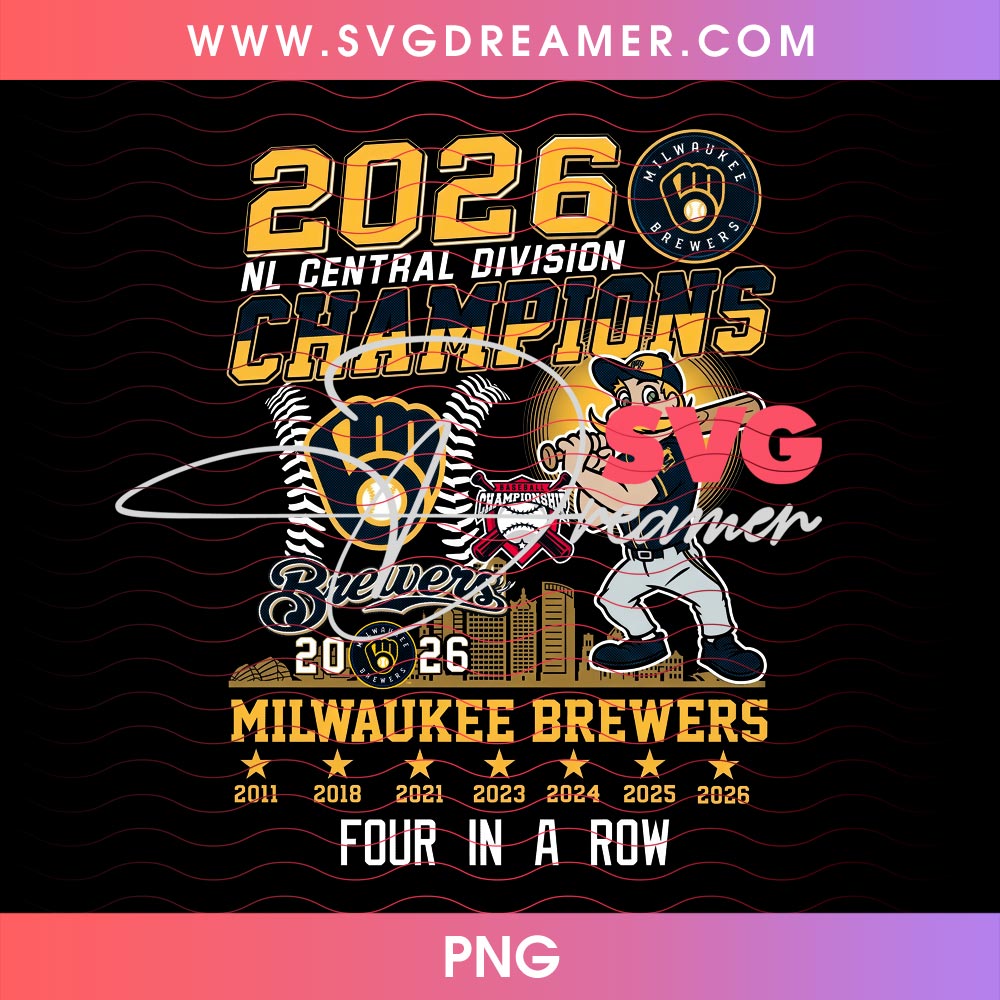 Milwaukee Brewers Four Peat NLCS 2026 PNG, Brewers Champions Shirt Design PNG 2 Milwaukee Brewers Four Peat NLCS 2026 PNG Brewers Champions Shirt Design PNG 1