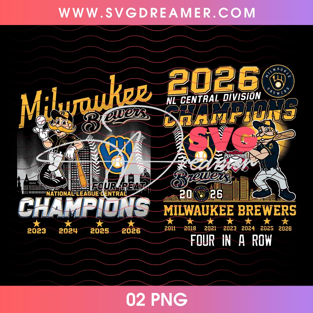 Milwaukee Brewers Four Peat NLCS 2026 PNG, Brewers Champions Shirt Design PNG 1 Milwaukee Brewers Four Peat NLCS 2026 PNG, Brewers Champions Shirt Design PNG