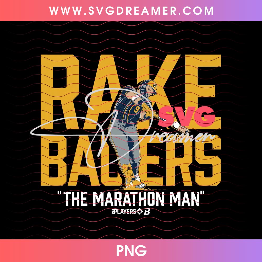 Milwaukee Brewers Rake Bauers The Marathon Man Design PNG, Brewers Champs 2026 Design PNG File 1 Milwaukee Brewers Rake Bauers The Marathon Man Design PNG, Brewers Champs 2026 Design PNG File