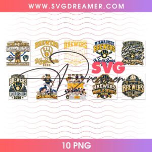 Milwaukee Brewers World Series Champs 2026 PNG Bundle, Brewers Baseball Champions 2026 Bundle PNG