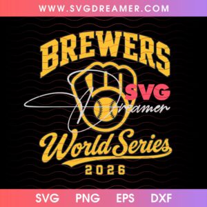 Milwaukee Brewers World Series Champs 2026 PNG Bundle Brewers Baseball Champions 2026 Bundle PNG 9