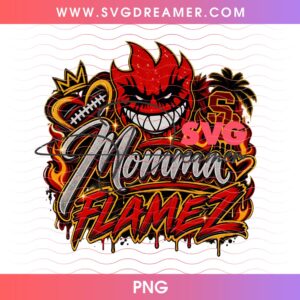 Momma Flame Boyz PNG Halftone