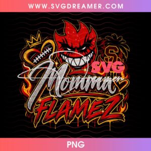 Momma Flame Boyz PNG Halftone 2