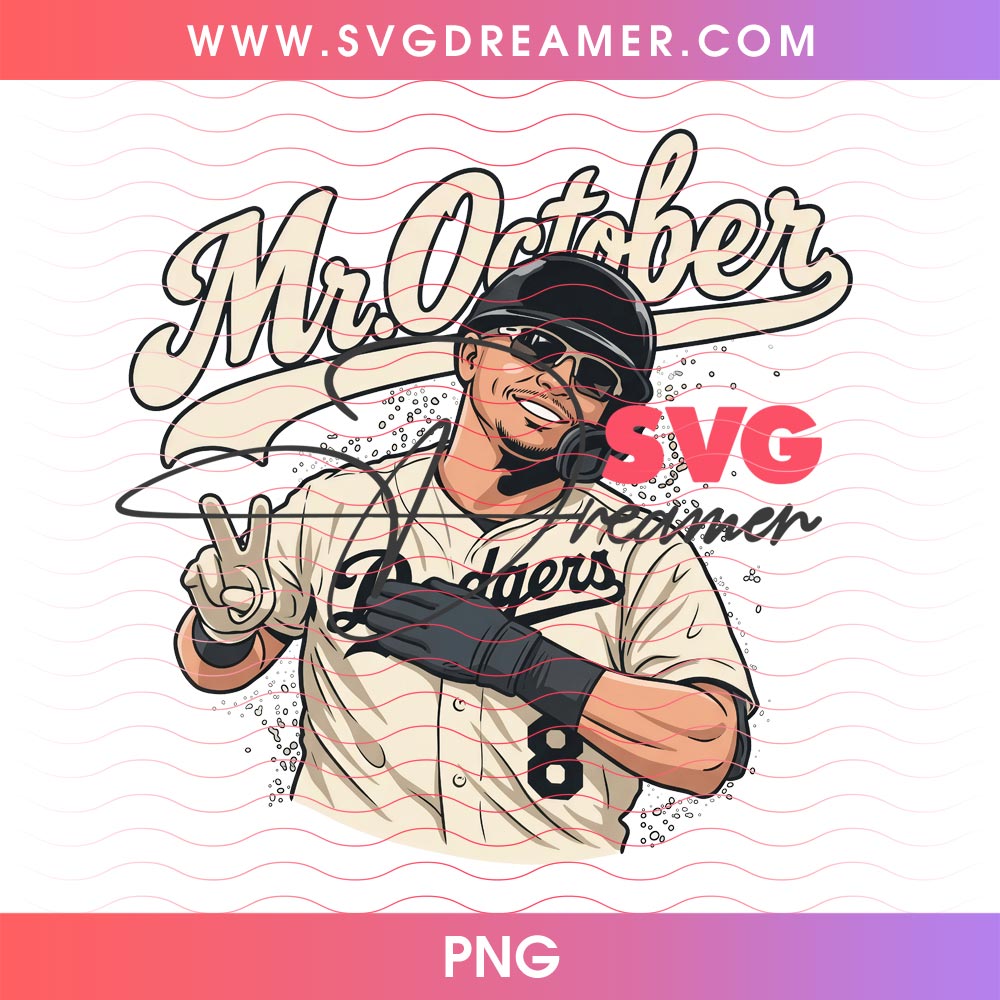 Mr October LA Dodgers PNG, October Comic Hero PNG, Los Angeles Baseball Postseason 2026 PNG 1 Mr October LA Dodgers PNG, October Comic Hero PNG, Los Angeles Baseball Postseason 2026 PNG