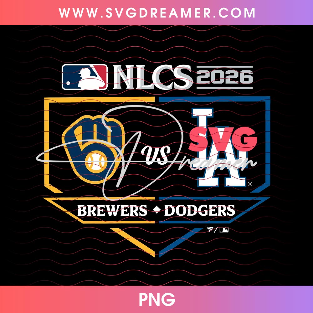 NLCS 2026 Brewers Vs Dodgers PNG, Baseball MLB Champions 2026 PNG Design 1 NLCS 2026 Brewers Vs Dodgers PNG, Baseball MLB Champions 2026 PNG Design 1