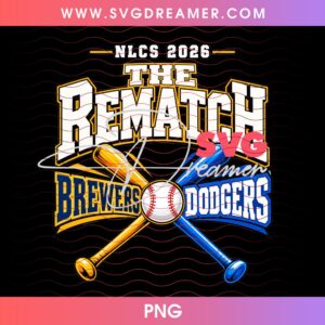 NLCS 2026 The Rematch Brewers Vs Dodgers PNG, October Baseball MLB 2026 PNG