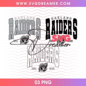 Oakland Raiders EST 1960 Design PNG