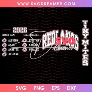 Redlands Cheer SVG PNG Files