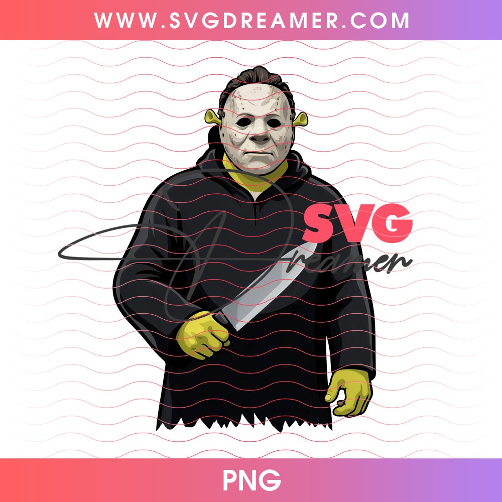 Shrek Michael Myers Slasher PNG, Horror Killer Halloween Shrek Cartoon PNG 1 Shrek Michael Myers Slasher PNG, Horror Killer Halloween Shrek Cartoon PNG 1