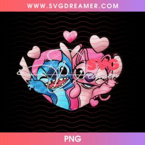 Stitch And Angel PNG