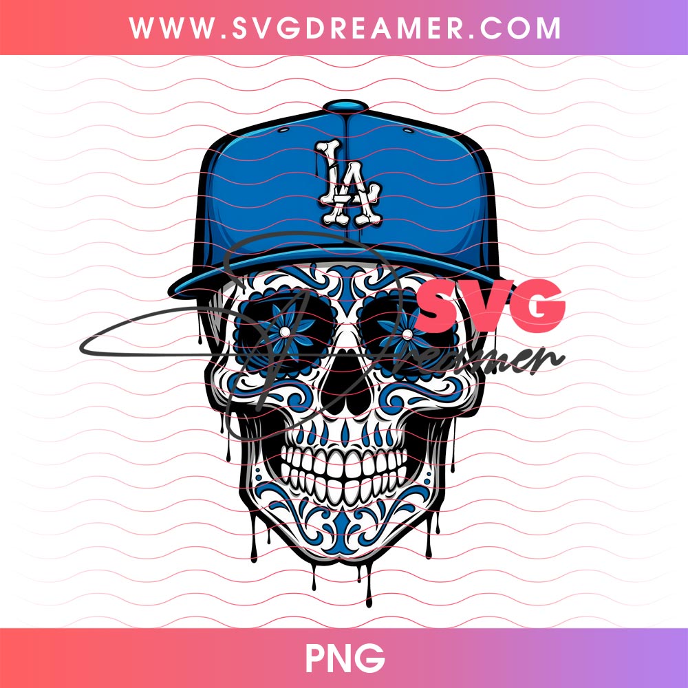 Sugar Skull Baseball Sport LA Dodgers PNG, Chicano Skeleton Los Angeles Dodgers MLB PNG, Día De Los Muertos Inspired Game Day 1 Sugar Skull Baseball Sport LA Dodgers PNG, Chicano Skeleton Los Angeles Dodgers MLB PNG, Día De Los Muertos Inspired Game Day