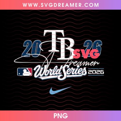 TB Rays Baseball 2026 World Series Champions PNG, MLB Tampa Bay Rays Champs 2026 PNG Design