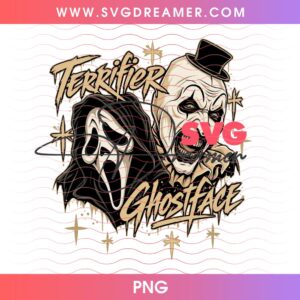 Terrifier And Ghostface PNG, Horror Killers Halloween 2026 PNG Design