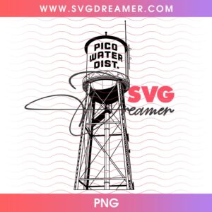 Tower Pico Water Dist SVG PNG 3