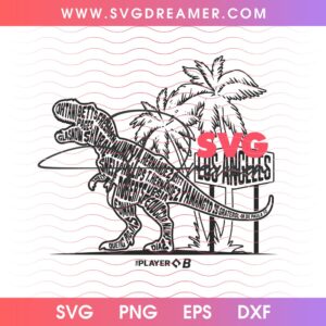 Tyrannosaurus Rex LA Dodgers Typography SVG PNG, Los Angeles Baseball Team Dinosaur SVG PNG 4 Tyrannosaurus Rex LA Dodgers Typography SVG PNG, Los Angeles Baseball Team Dinosaur SVG PNG