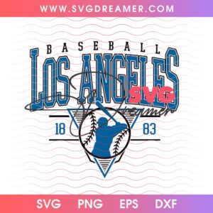 Vintage Los Angeles Baseball SVG PNG, LA Dodgers MLB Shirt Design SVG PNG