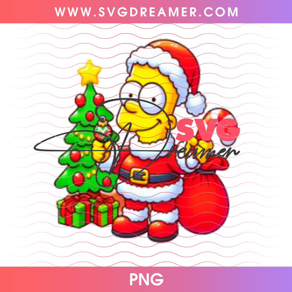 Bart Simpson Santa Suit Christmas Tree Presents PNG, Funny Simpsons Holiday Cartoon Family PNG Shirt Design 2 Bart Simpson Santa Suit Christmas Tree Presents PNG, Funny Simpsons Holiday Cartoon Family PNG Shirt Design