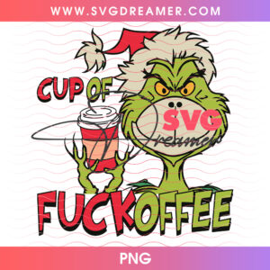Cup Of Fuckoffee Sarcastic Grinch Coffee Mug Png PNG