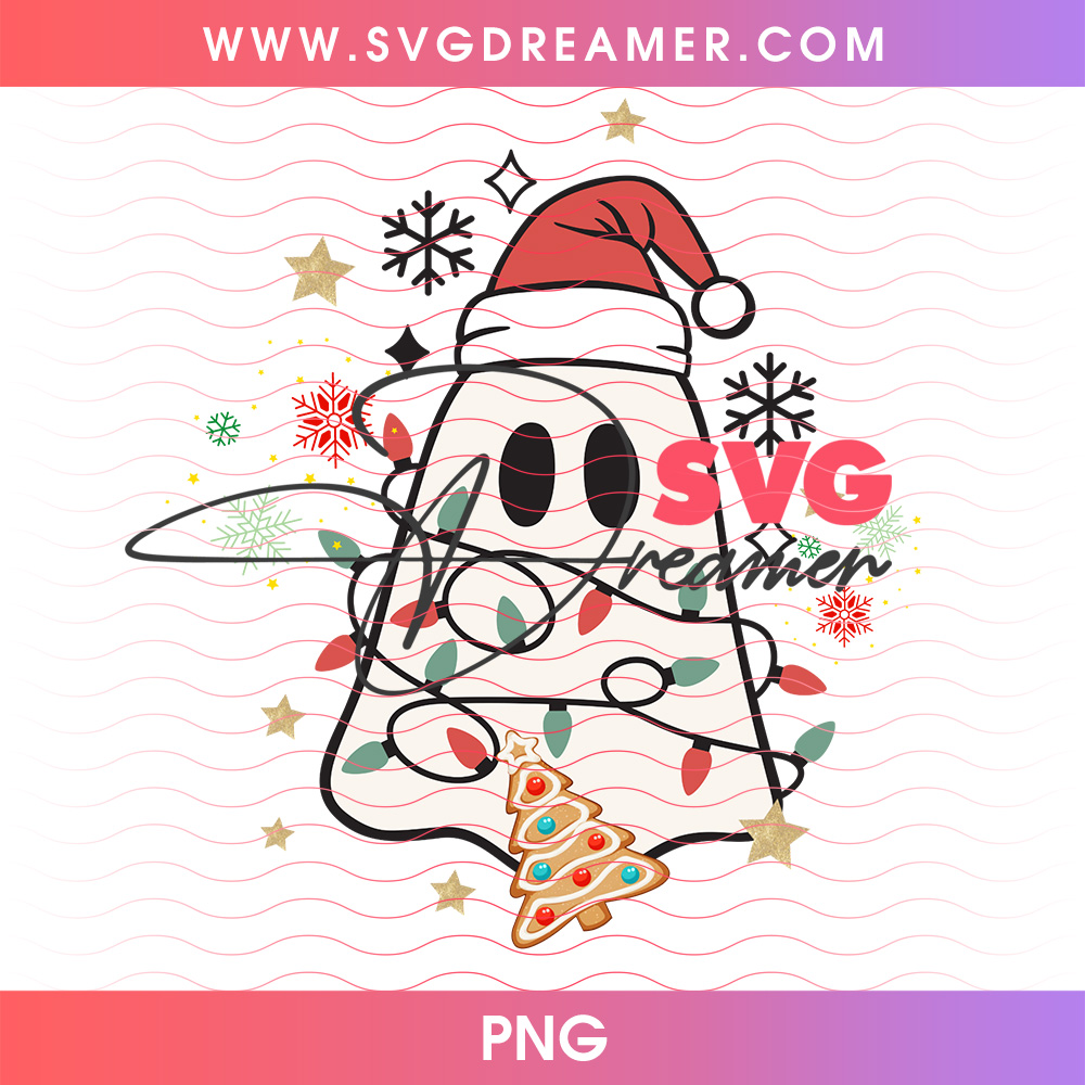Cute Christmas Ghost Santa Hat Tangled Lights Gingerbread PNG, Spooky Festive Holiday Winter Boos PNG Shirt Design 2 Cute Christmas Ghost Santa Hat Tangled Lights Gingerbread PNG, Spooky Festive Holiday Winter Boos PNG Shirt Design