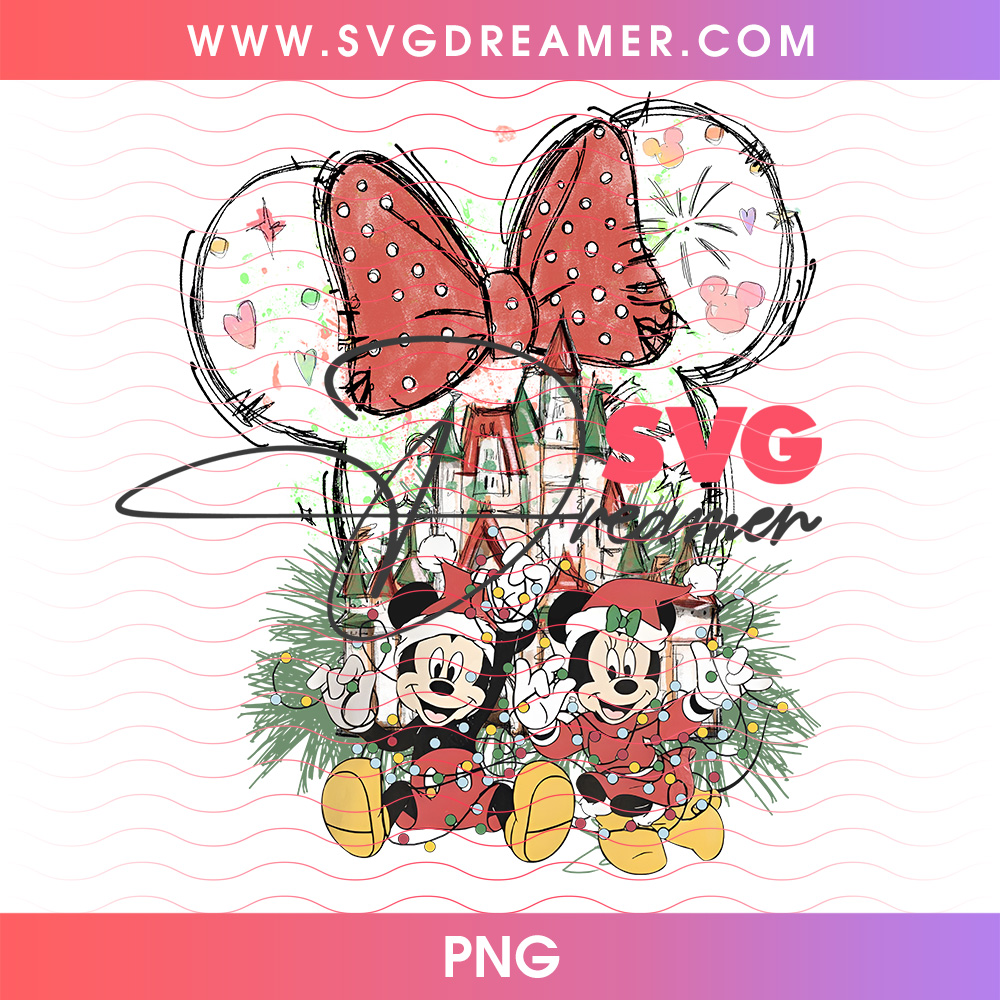 Disney Christmas Castle Sketch Ears Holiday Lights PNG, Mickey Minnie Castle Christmas Lights PNG Shirt Design 2 Disney Christmas Castle Sketch Ears Holiday Lights PNG, Mickey Minnie Castle Christmas Lights PNG Shirt Design