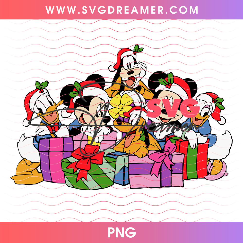 Disney Mickey And Friends Santa Hats Christmas Gifts PNG, Classic Holiday Donald Goofy Pluto Minnie Gang PNG Shirt Design 2 Disney Mickey And Friends Santa Hats Christmas Gifts PNG, Classic Holiday Donald Goofy Pluto Minnie Gang PNG Shirt Design