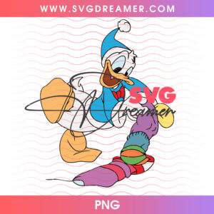 Donald Duck Stuffing Holiday Christmas Stocking PNG