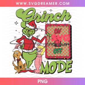 Grinch Mode On Toggle Switch Whoville Friends Png PNG