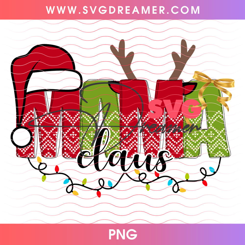 Mama Claus Christmas Plaid Antlers Santa Hat Holiday PNG, Festive Mother Season Typography PNG Shirt Design 2 Mama Claus Christmas Plaid Antlers Santa Hat Holiday PNG, Festive Mother Season Typography PNG Shirt Design