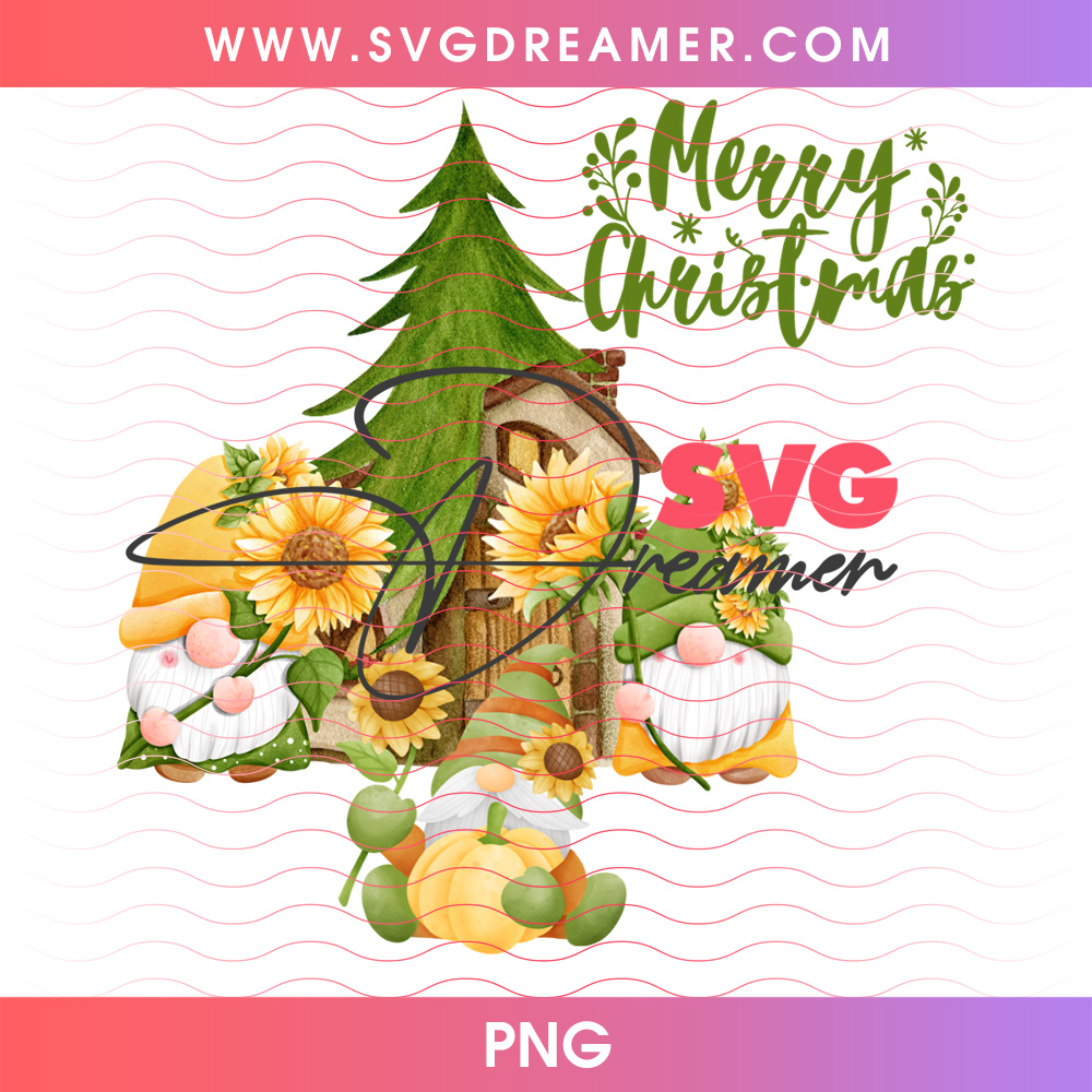Merry Christmas Sunflower Gnomes Rustic Cabin Tree PNG, Cozy Farmhouse Holiday Winter Garden PNG Shirt Design 2 Merry Christmas Sunflower Gnomes Rustic Cabin Tree PNG, Cozy Farmhouse Holiday Winter Garden PNG Shirt Design