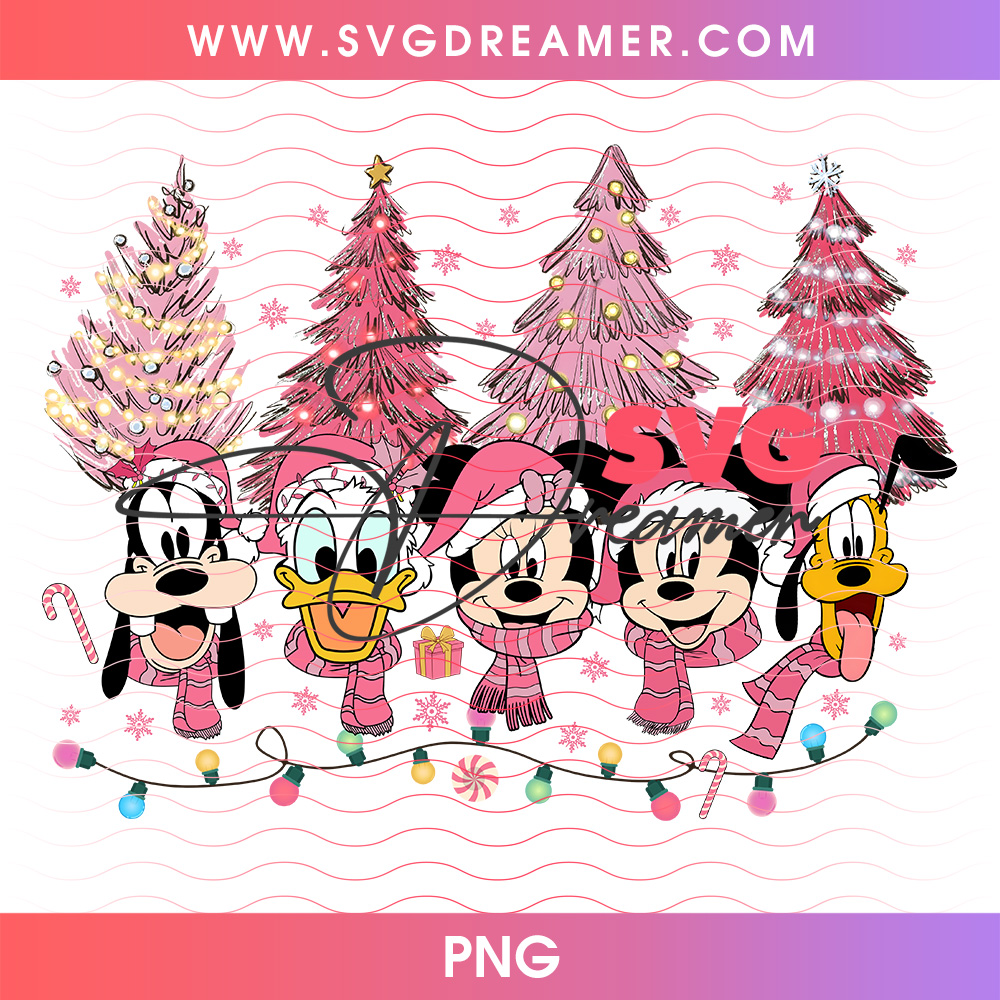 Mickey And Friends Pink Striped Scarves Christmas PNG, Disney Winter Holiday Scarves PNG Shirt Design 2 Mickey And Friends Pink Striped Scarves Christmas PNG, Disney Winter Holiday Scarves PNG Shirt Design
