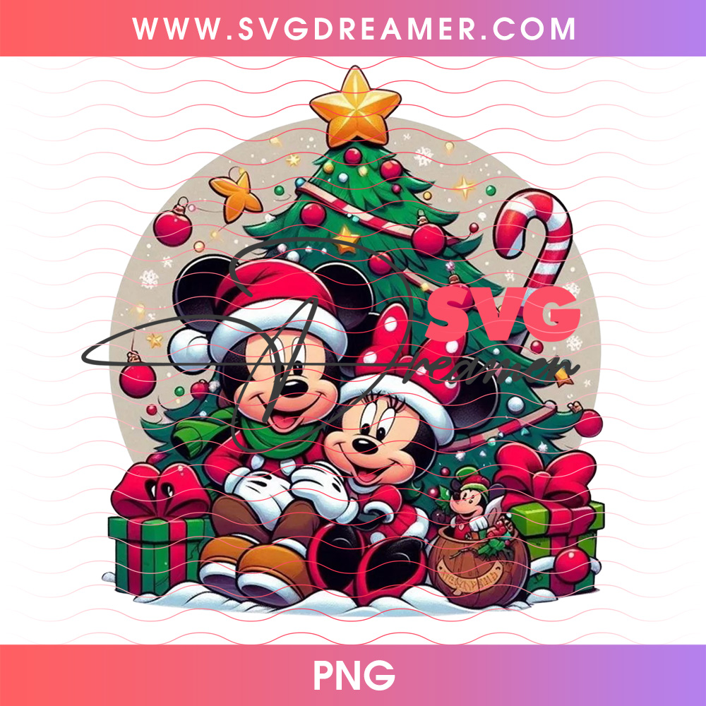 Mickey And Minnie Christmas Tree Cuddle PNG, Romantic Disney Couple Holiday Candy Cane PNG Shirt Design 2 Mickey And Minnie Christmas Tree Cuddle PNG, Romantic Disney Couple Holiday Candy Cane PNG Shirt Design