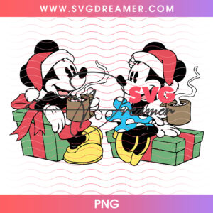 Mickey And Minnie Hot Cocoa Christmas Holiday Drinks PNG