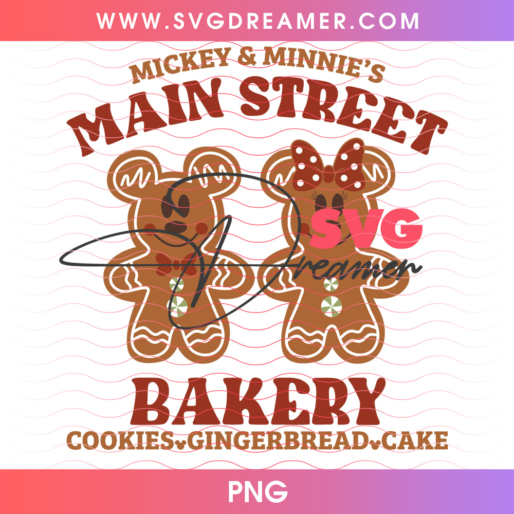 Mickey And Minnie Main Street Bakery Christmas Cookies PNG, Holiday Treats Gingerbread Cake PNG Shirt Design 2 Mickey And Minnie Main Street Bakery Christmas Cookies PNG, Holiday Treats Gingerbread Cake PNG Shirt Design