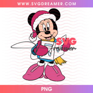 Minnie Mouse Christmas Caroling Songbook Holiday PNG