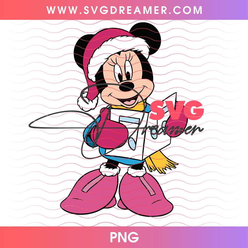 Minnie Mouse Christmas Caroling Songbook Holiday PNG 2 Minnie Mouse Christmas Caroling Songbook Holiday PNG